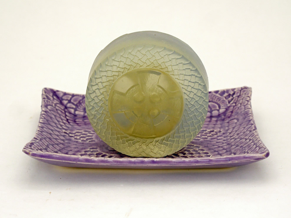 Glycerin Lavender Bar Soap with Loofah